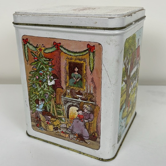 Four Seasons Rectangular Tin Vintage - Picture 2 of 6